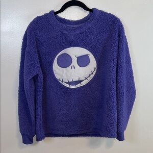 Disney Purple Fleece Pajama Top with Character Design